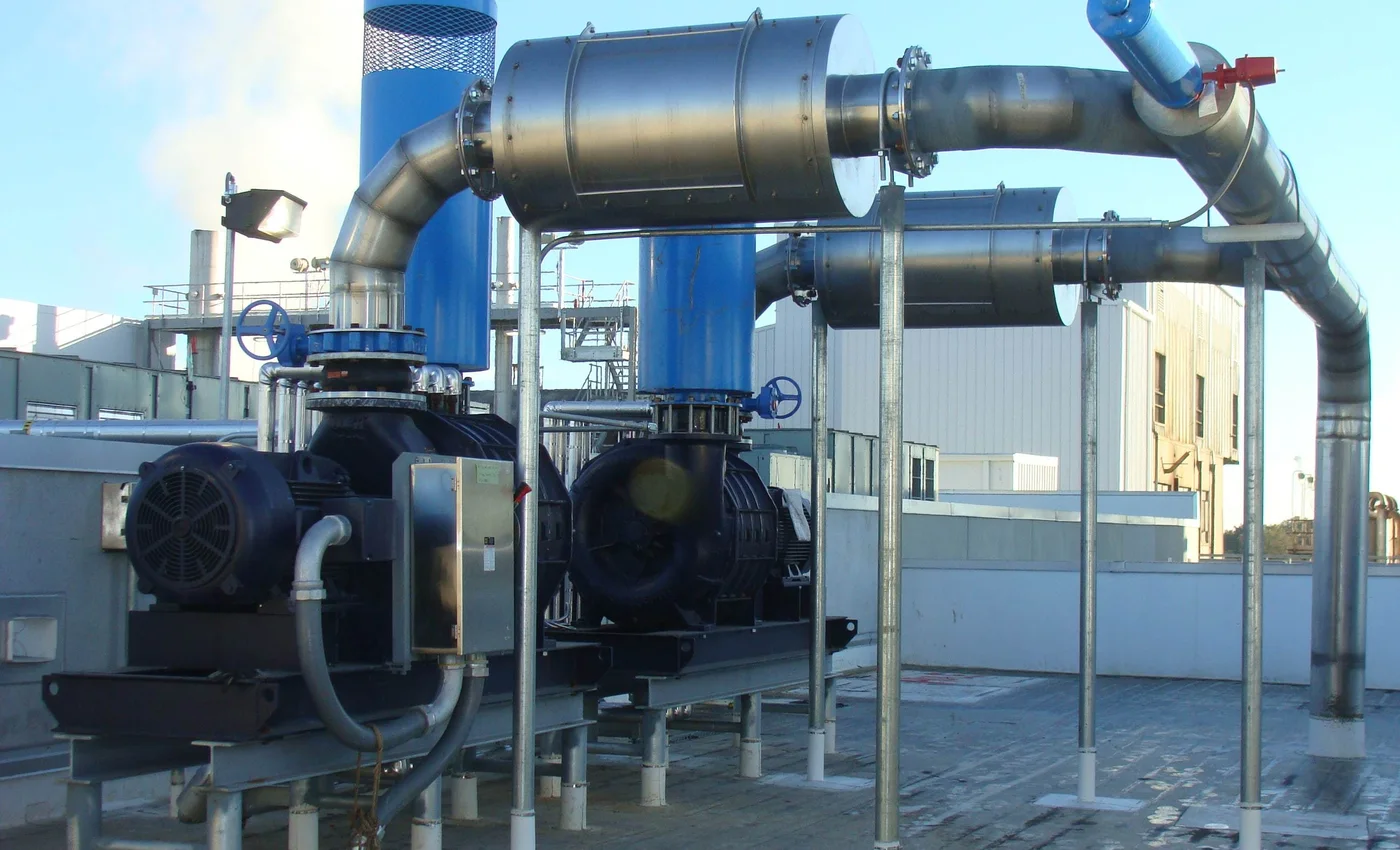 DuroVac central vacuum system for Imperial Sugar food and sugar manufacturing